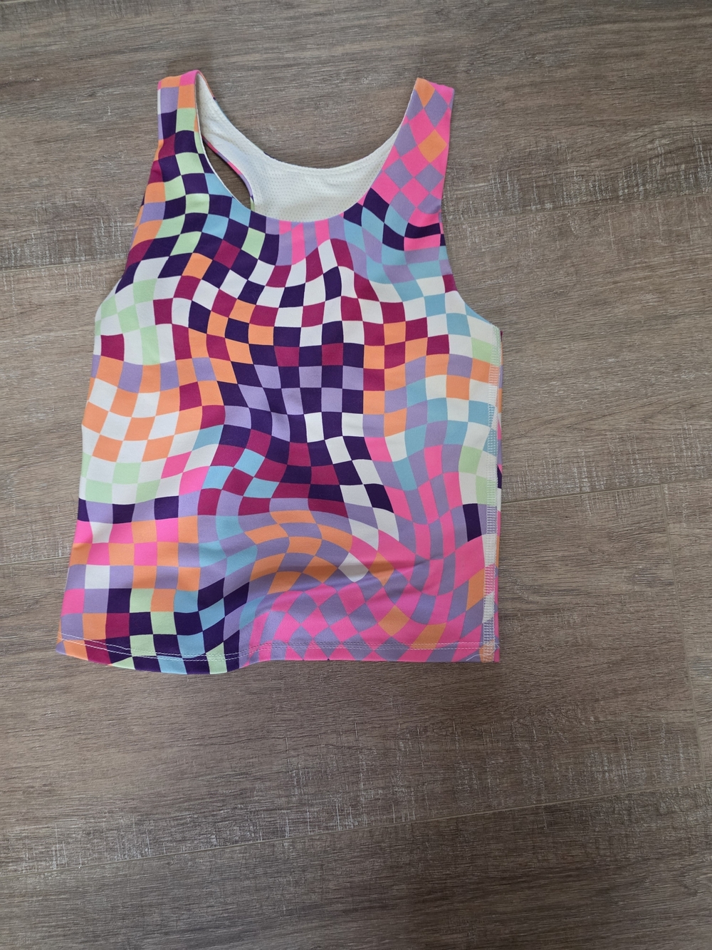 Athletic Works Multicolor Geometric Tank Top - Pink, Purple, Orange, Aqua, Lime